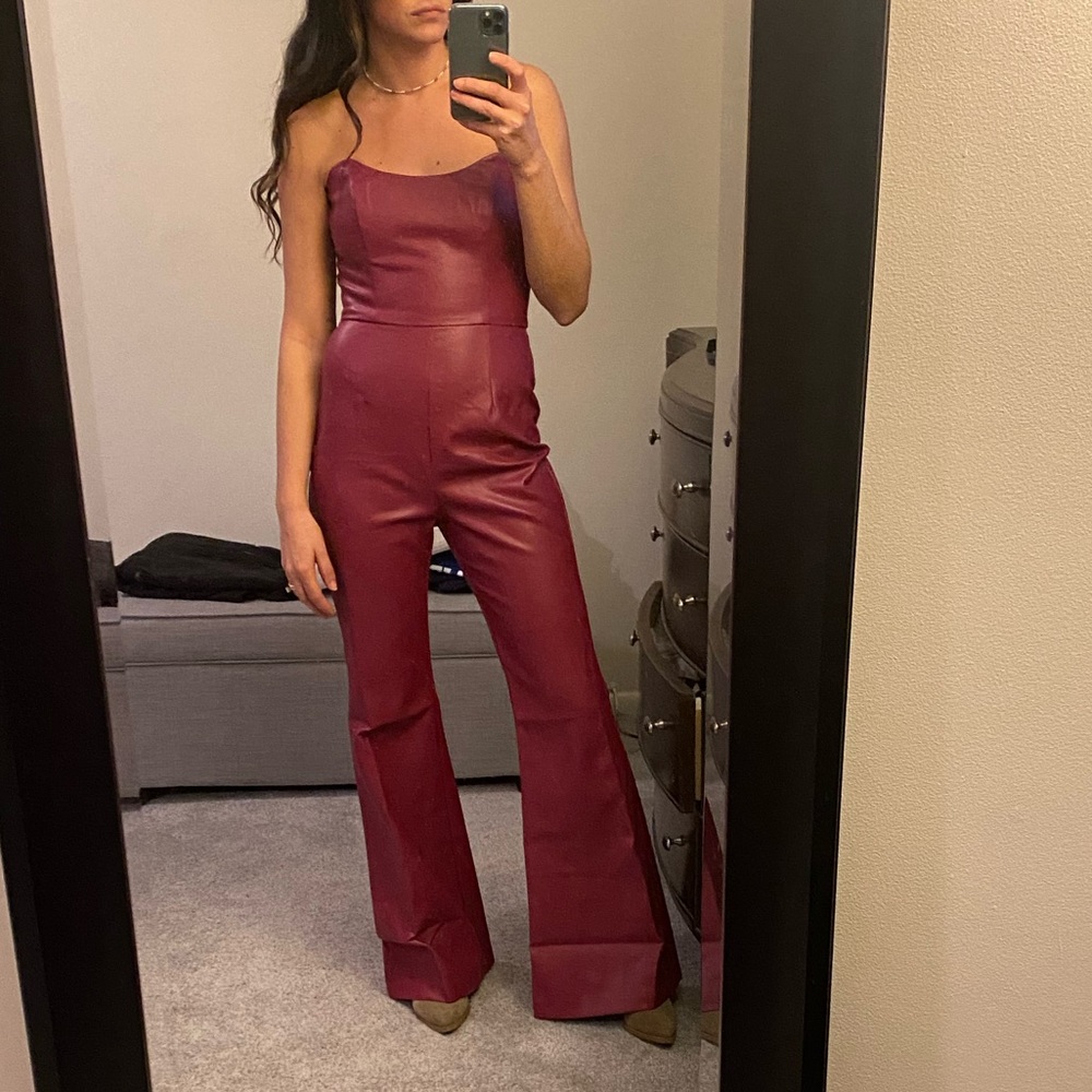 Hutch Faux Leather Jumpsuit - Picture 6 of 8